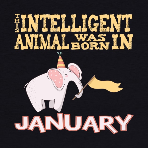 January Birthday Gift Shirt For Intelligent Nerds by SiGo